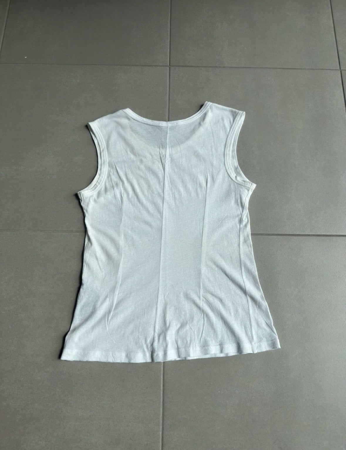 Ann Demeulemeester AW2008 heaven print sleeveless shirt