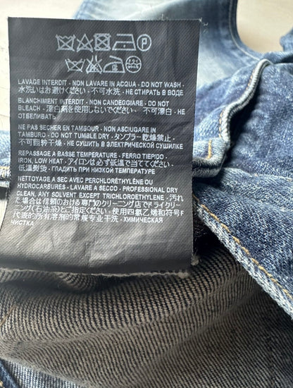 Saint Laurent Paris by Hedi Slimane D02 washed whiskered Blue Denim