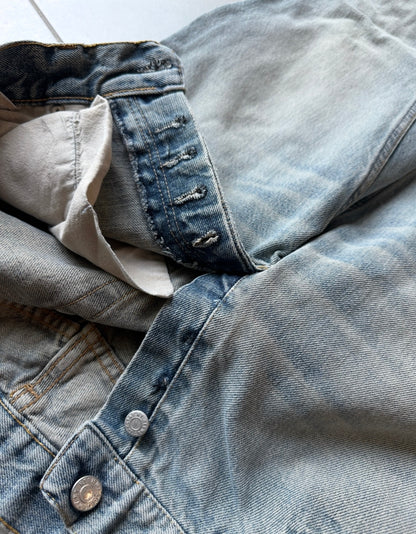 Helmut Lang vintage classic cut stained denim