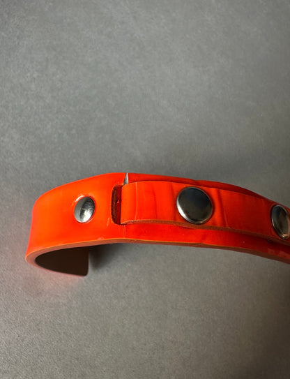 Dior Homme AW03 “LUSTER” Neon snap button skinny belt