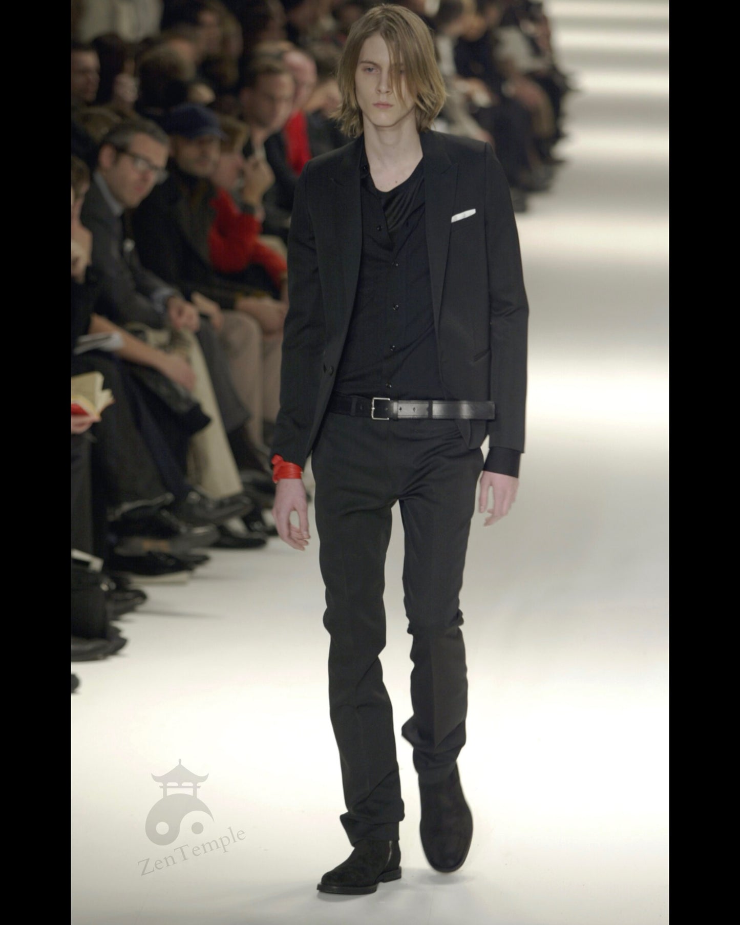 Dior Homme AW04 "VOTC" glossy wool slacks