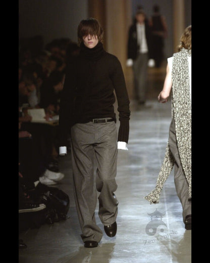 Dior Homme AW02 'Reflexion" wool/cashmere wide trousers