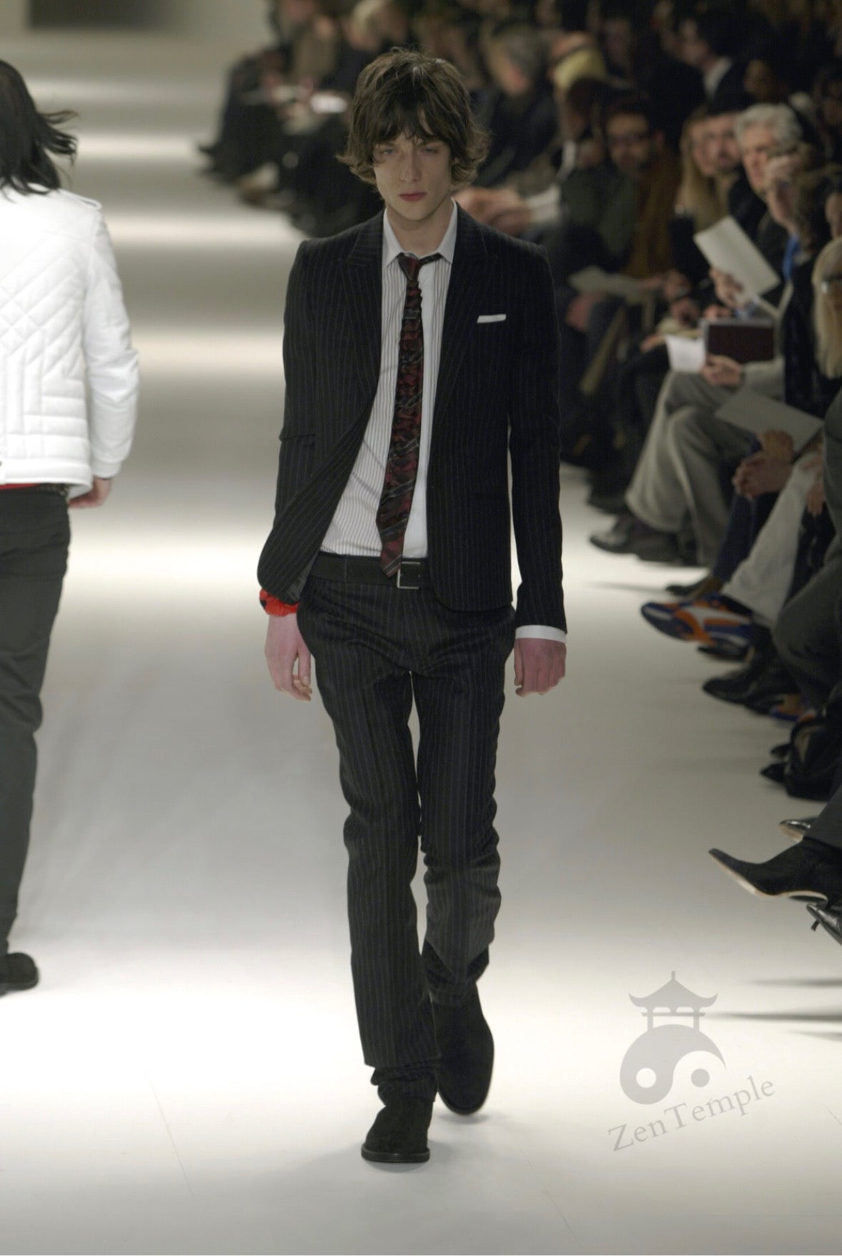 Dior homme AW04 “VOTC” super 100’s pinstripe wool trousers