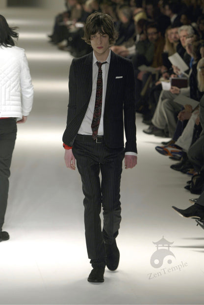 Dior homme AW04 “VOTC” super 100’s pinstripe wool trousers