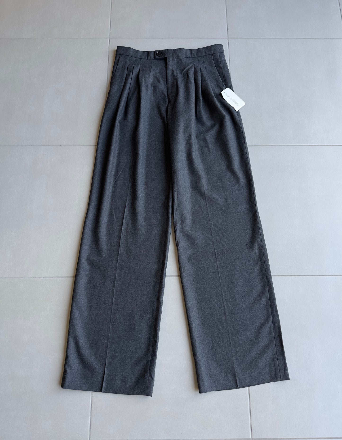 Raf Simons AW99 darted baggy wool trousers BNWT