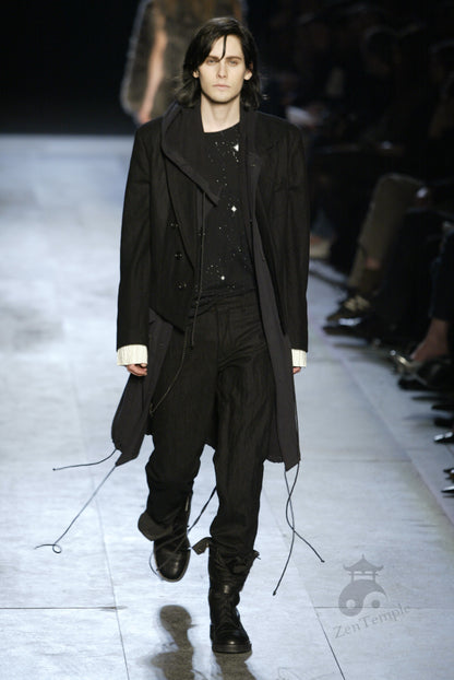 Ann Demeulemeester AW03 sheer star sleeveless shirt