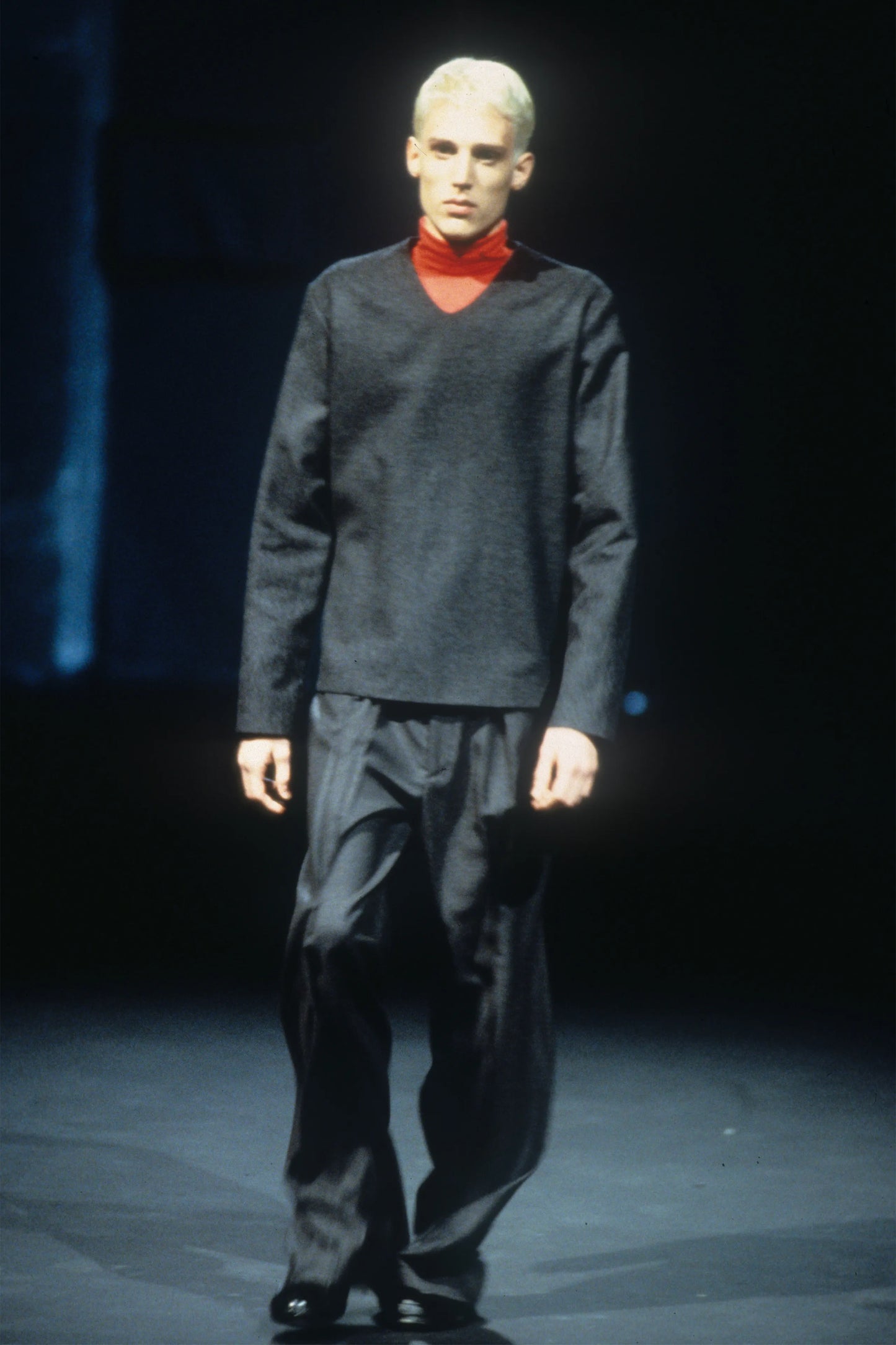 Raf Simons AW99 darted baggy wool trousers BNWT