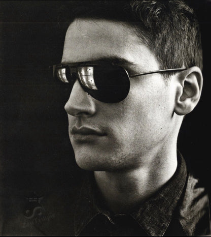 Dior Homme SS04 "Strip" Studded aviator shades