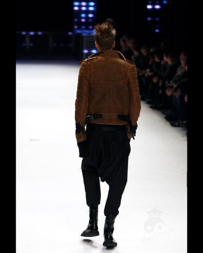 Dior Homme AW07 "Navigate" shearling mouton leather jacket