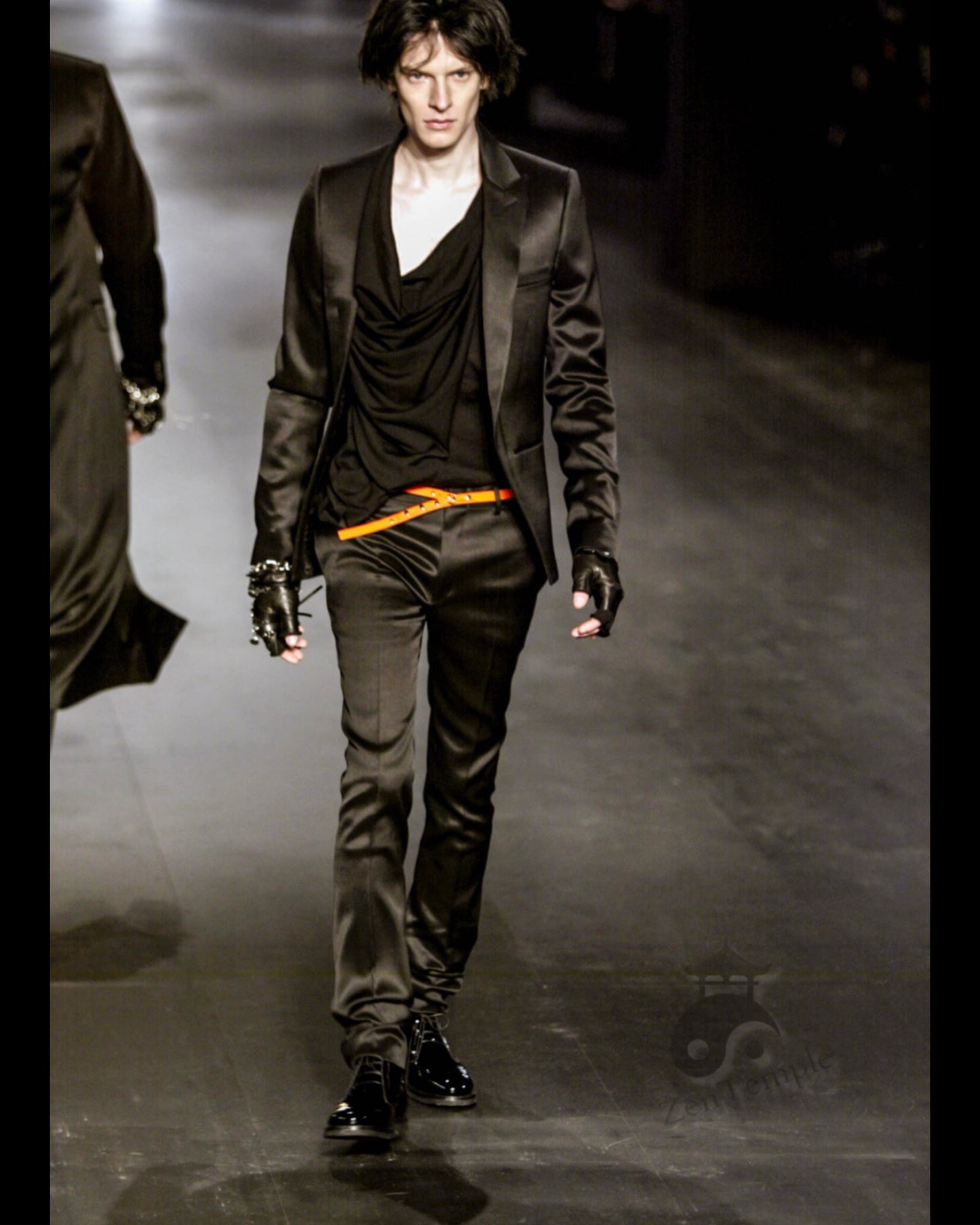 Dior Homme AW03 “LUSTER” Neon snap button skinny belt