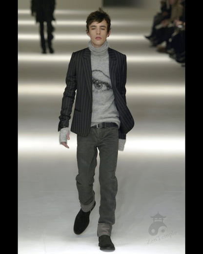 Dior Homme AW04 “Victim Of The Crime” Waxed Corduroy trousers