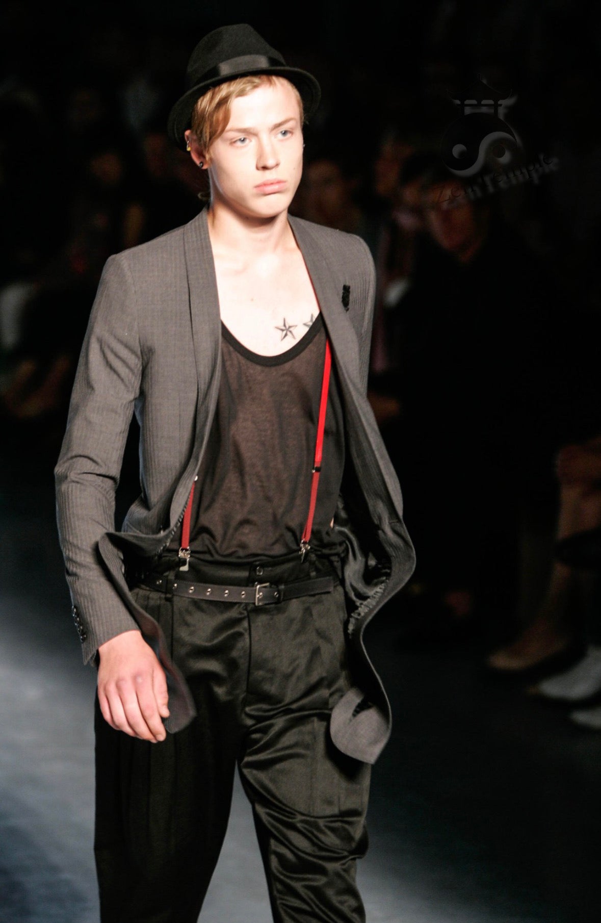 Dior Homme SS06 striped slim belt