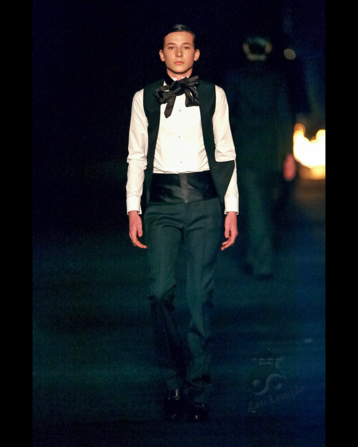 Dior Homme AW06 "These grey days" pinstripe waistcoat