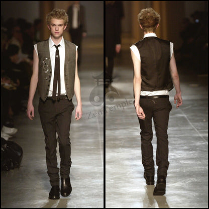 Dior homme AW02 “reflexion” cashmere/wool vest