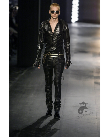 Dior Homme AW03 “Luster” PVC coated cargo pants