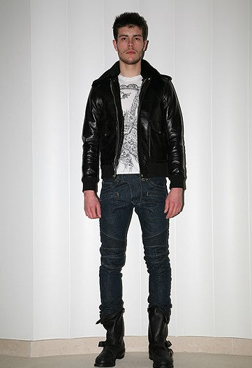 Balmain Homme AW09 distressed paisley print T-shirt