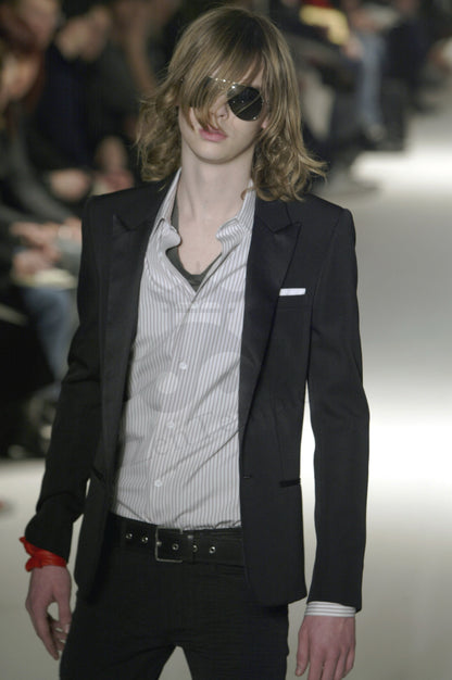 Dior Homme AW04 "Victim of the crime" beige suede leather belt