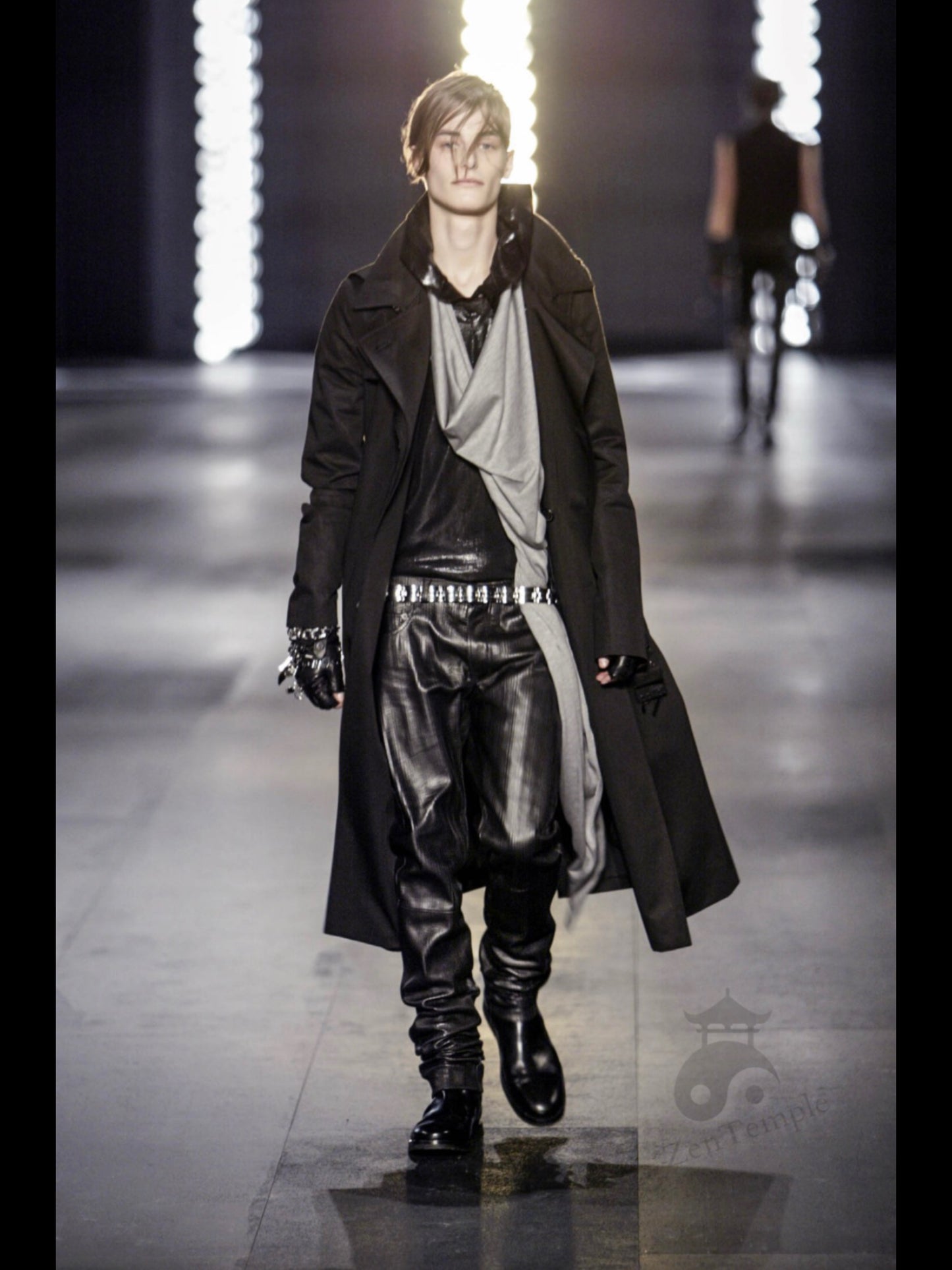 Dior Homme AW03 "Luster" side zip leather boots