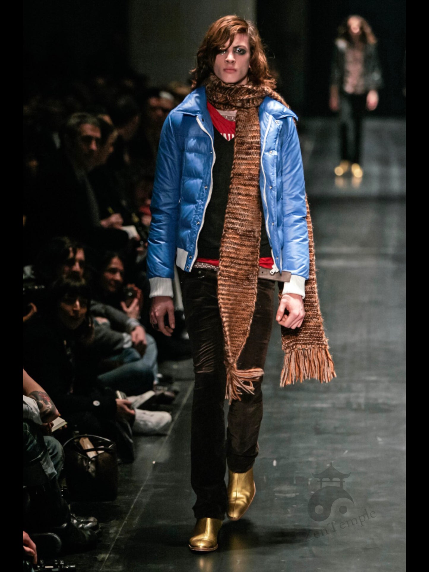 Dior Homme AW05 "in the morning" velvet bootcut trousers