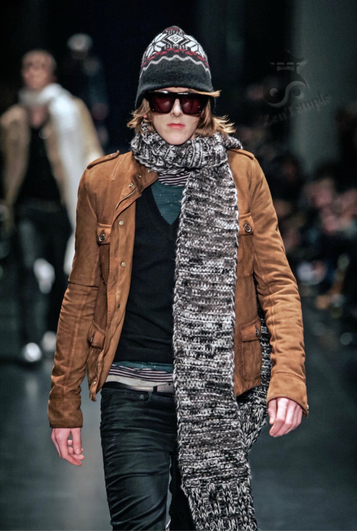 Dior Homme AW05 "in the morning" distressed wool sweater