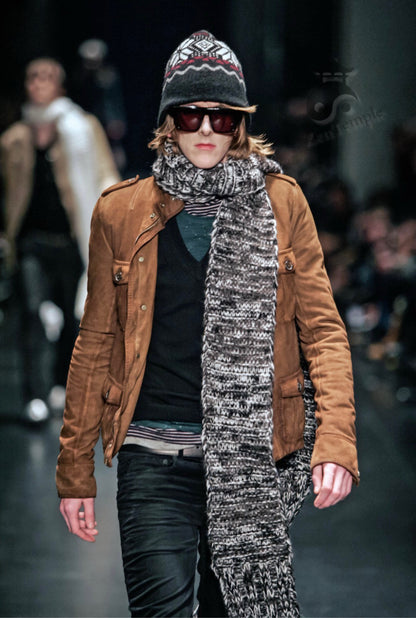 Dior Homme AW05 "in the morning" distressed wool sweater