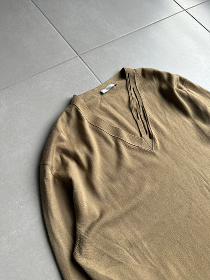 Dior Homme AW04 “VOTC” runway slashed V-neck sweater