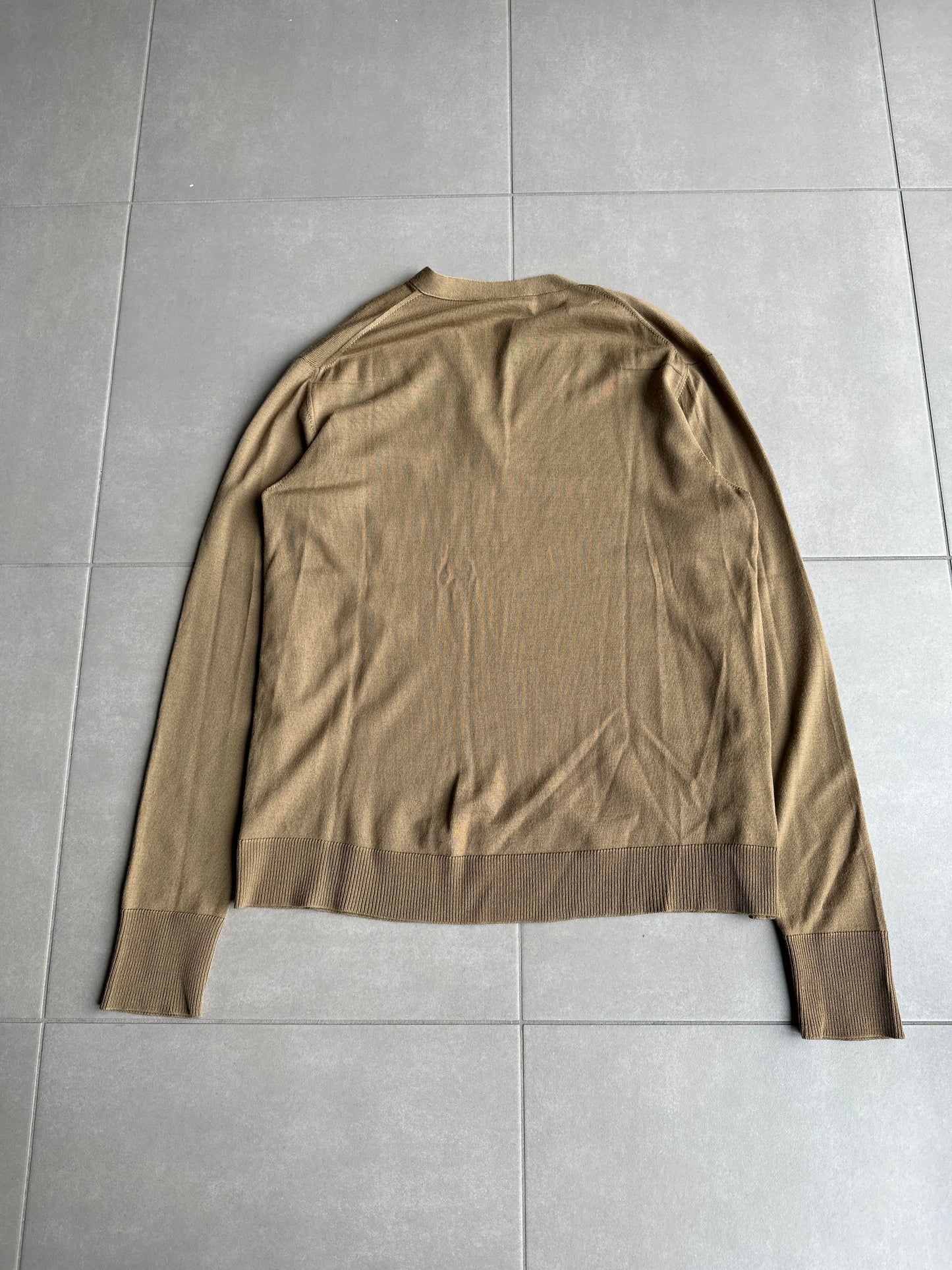 Dior Homme AW04 “VOTC” runway slashed V-neck sweater