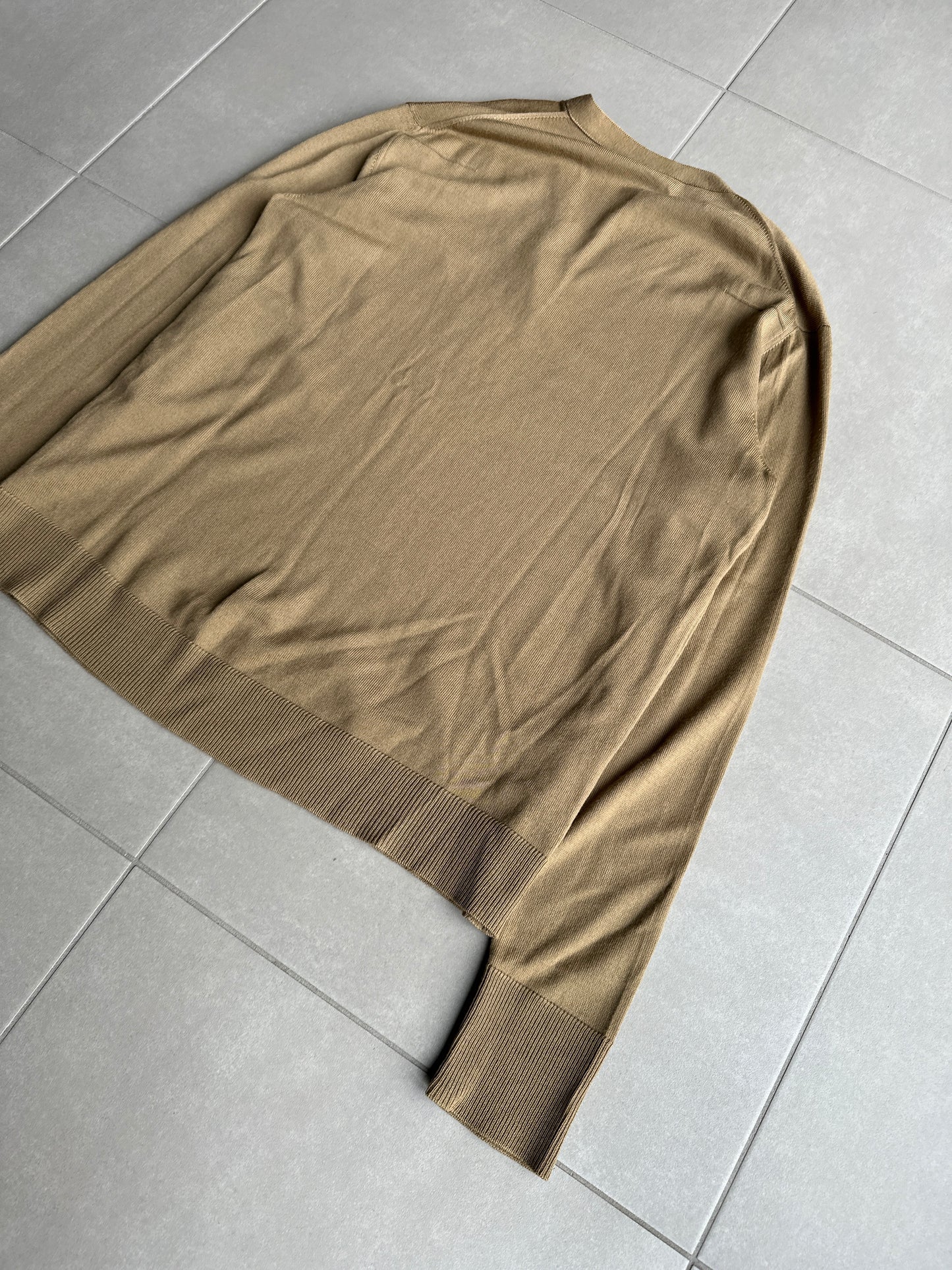 Dior Homme AW04 “VOTC” runway slashed V-neck sweater