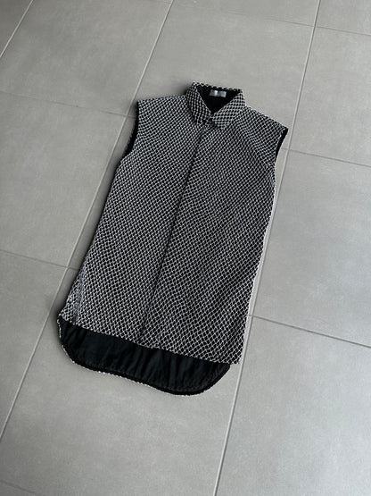 Dior Homme SS04 "Strip" mesh net button up