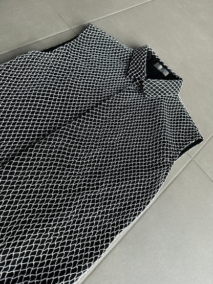 Dior Homme SS04 "Strip" mesh net button up