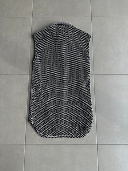 Dior Homme SS04 "Strip" mesh net button up