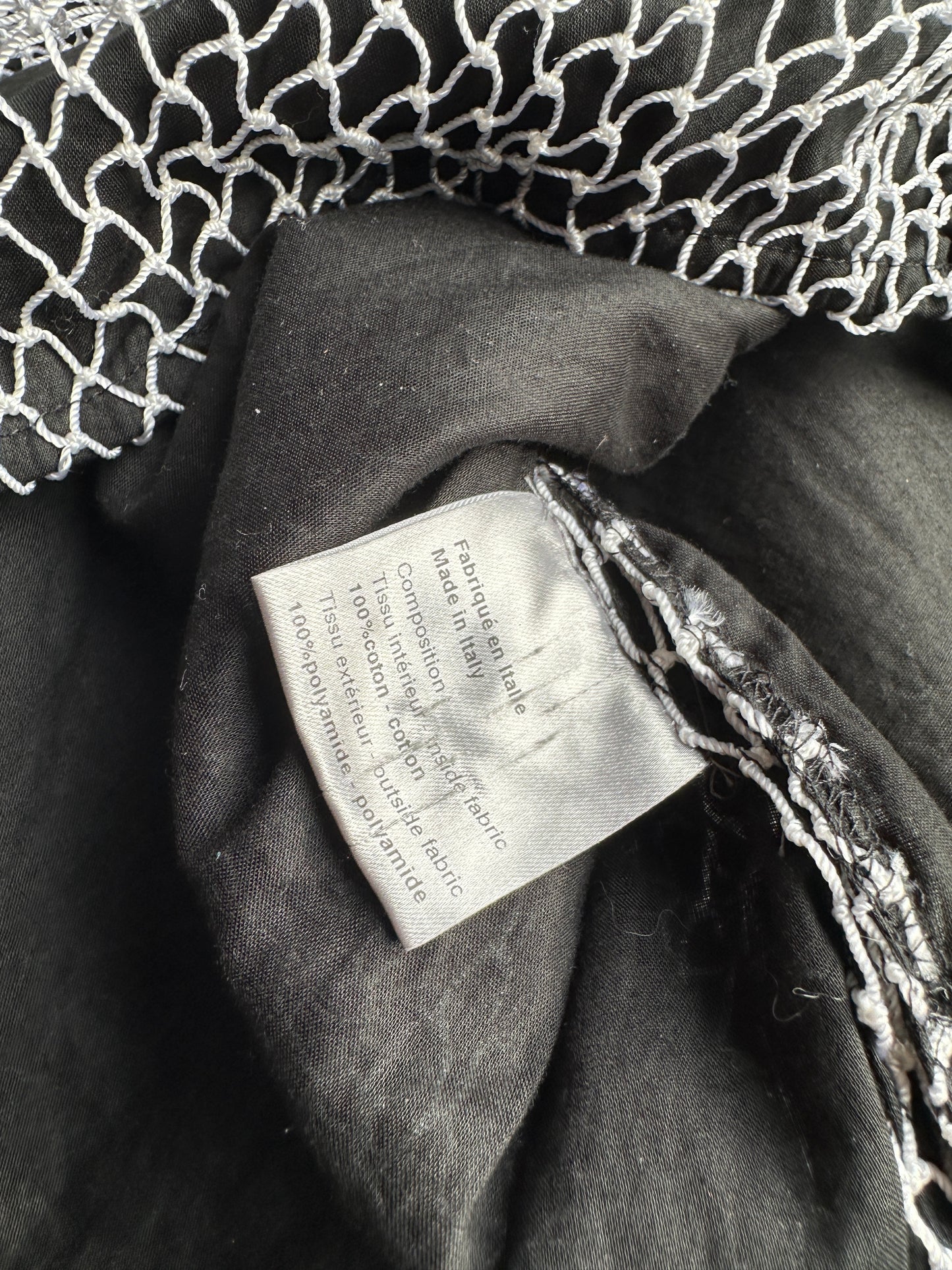 Dior Homme SS04 "Strip" mesh net button up