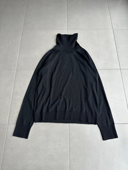 Dior Homme AW04 “VOTC” runway distressed turtleneck sweater