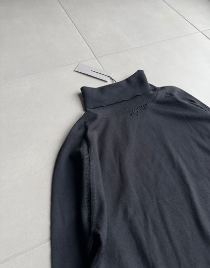 Dior Homme AW04 “VOTC” runway distressed turtleneck sweater