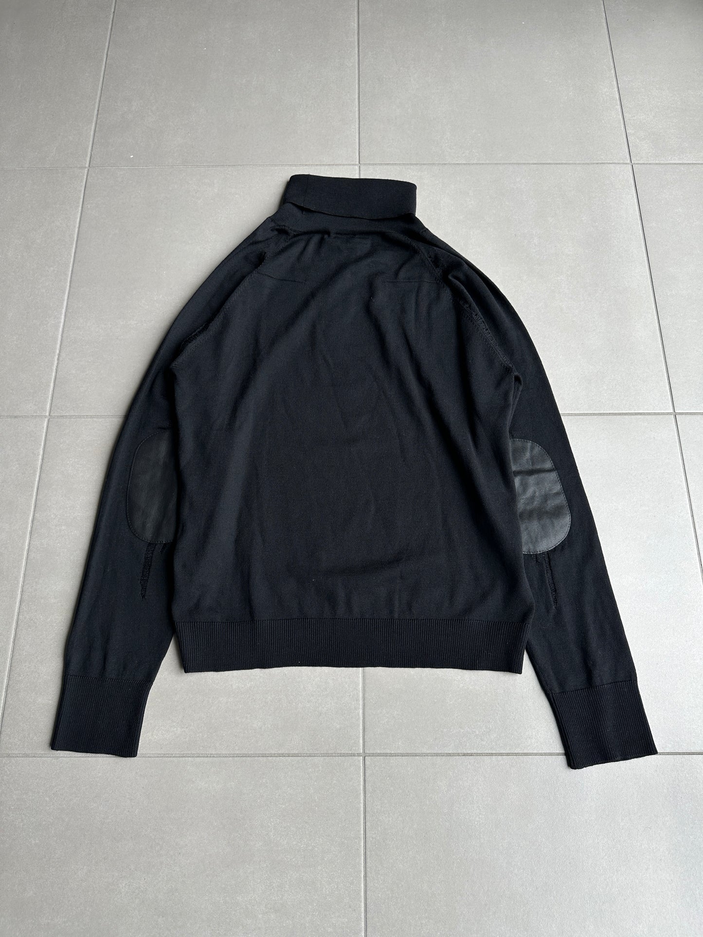 Dior Homme AW04 “VOTC” runway distressed turtleneck sweater