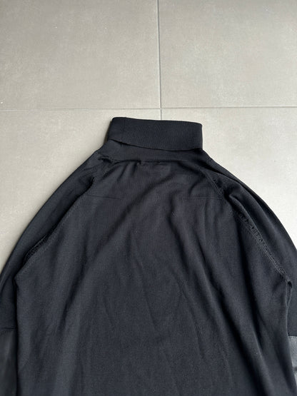 Dior Homme AW04 “VOTC” runway distressed turtleneck sweater