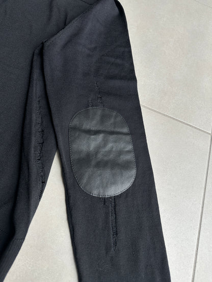 Dior Homme AW04 “VOTC” runway distressed turtleneck sweater