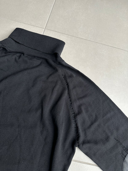 Dior Homme AW04 “VOTC” runway distressed turtleneck sweater