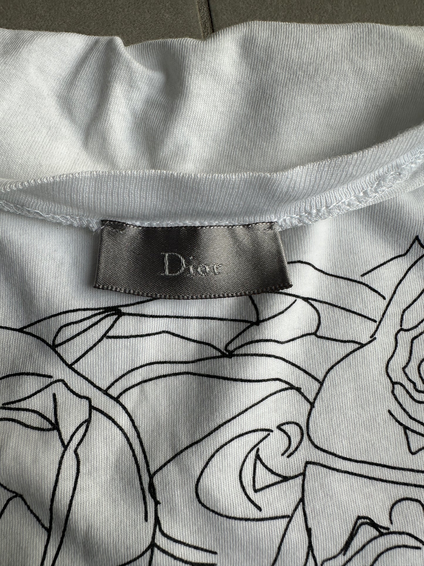 Dior Homme SS07 “We Look Good Together” rose T-shirt