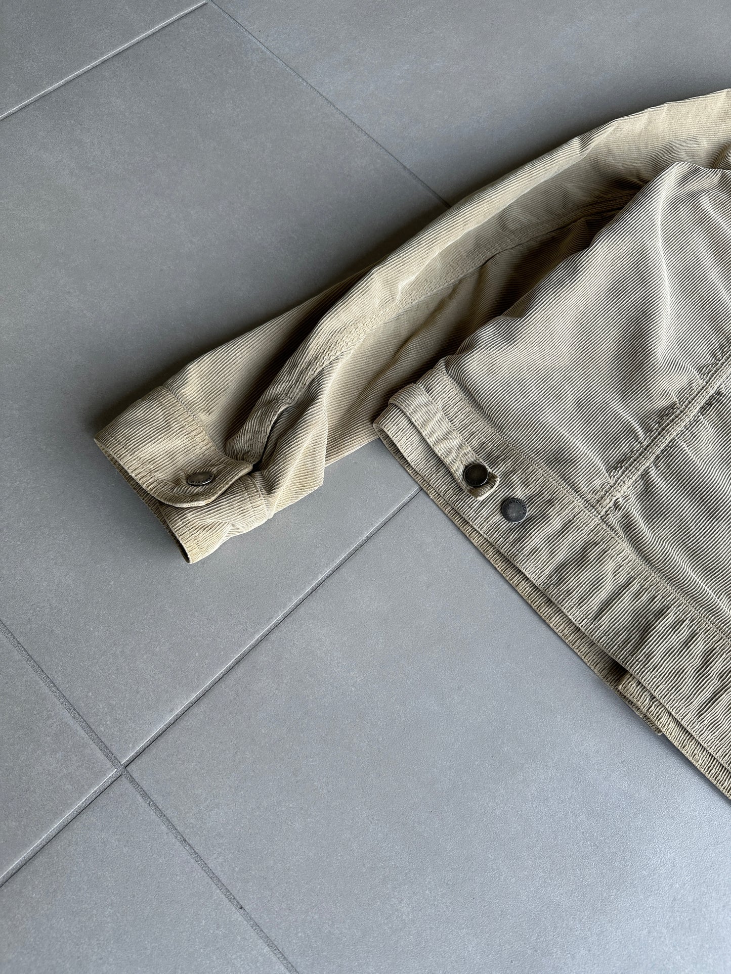 Dior Homme AW04 “Victim of the crime” corduroy trucker jacket