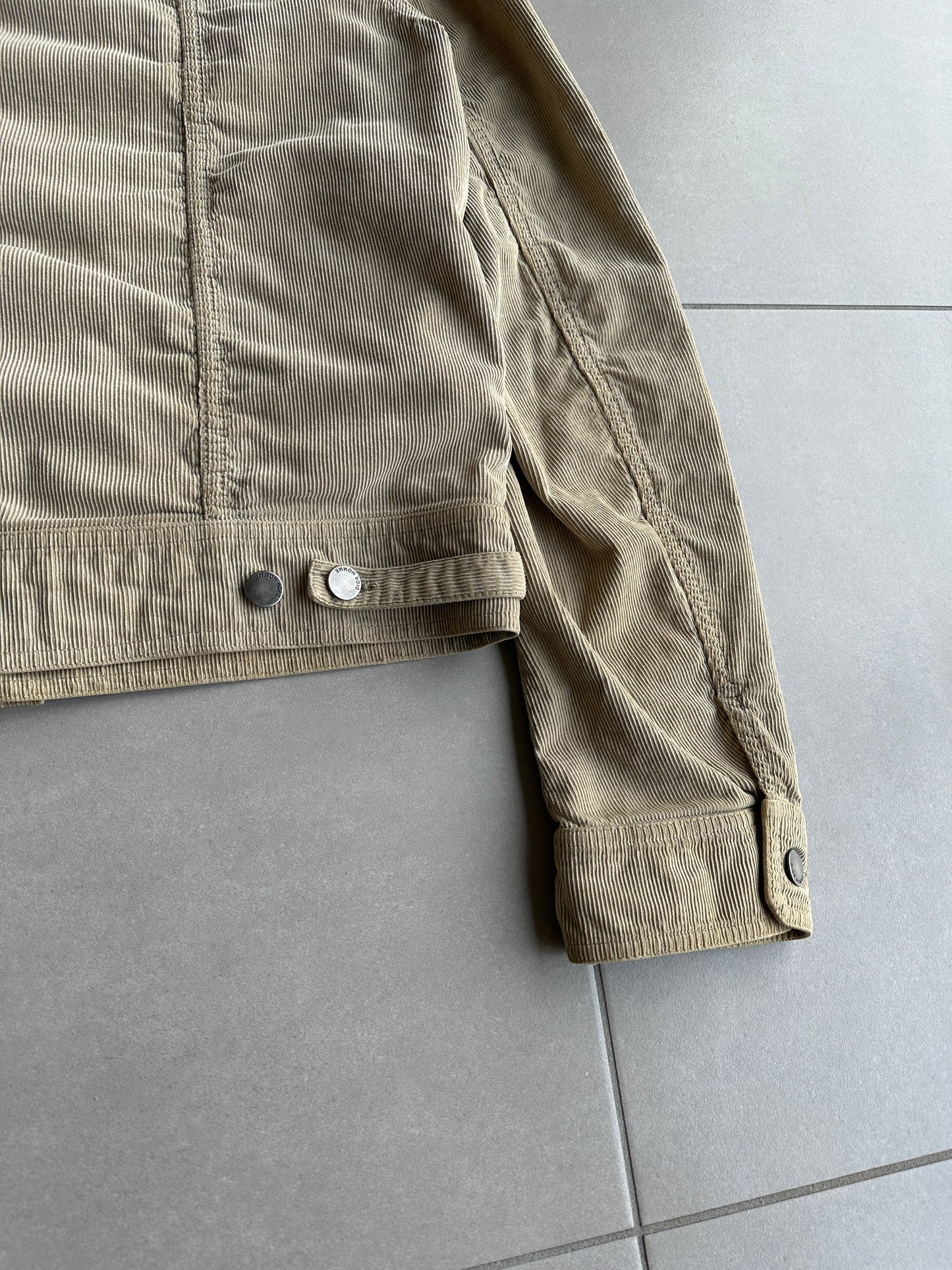 Dior Homme AW04 “Victim of the crime” corduroy trucker jacket