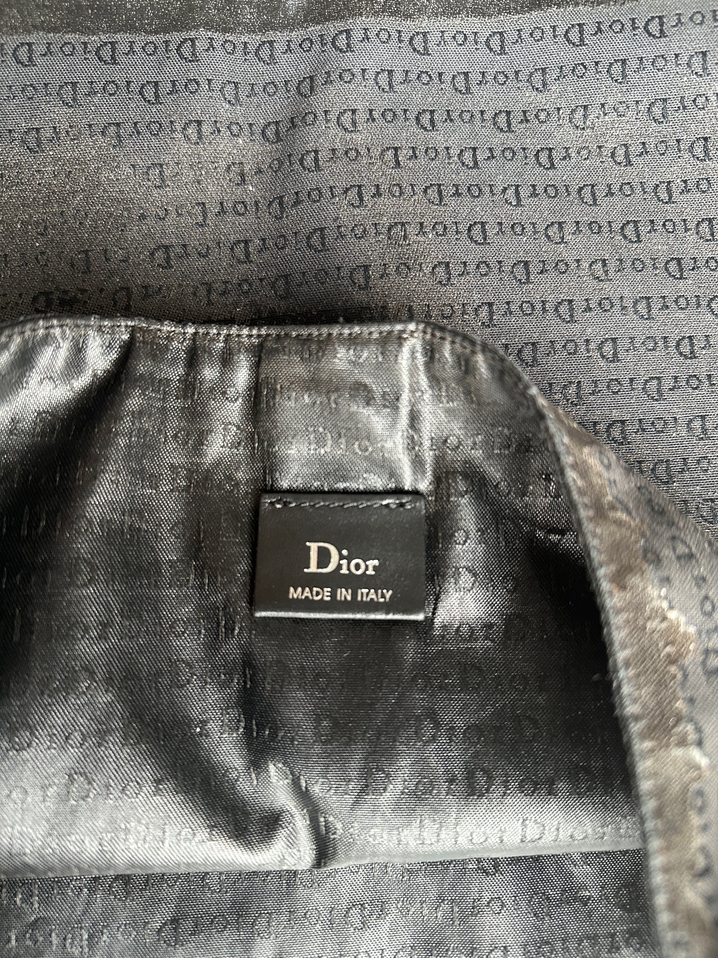 Dior Homme AW03 “Luster” Waxed shoulder bag
