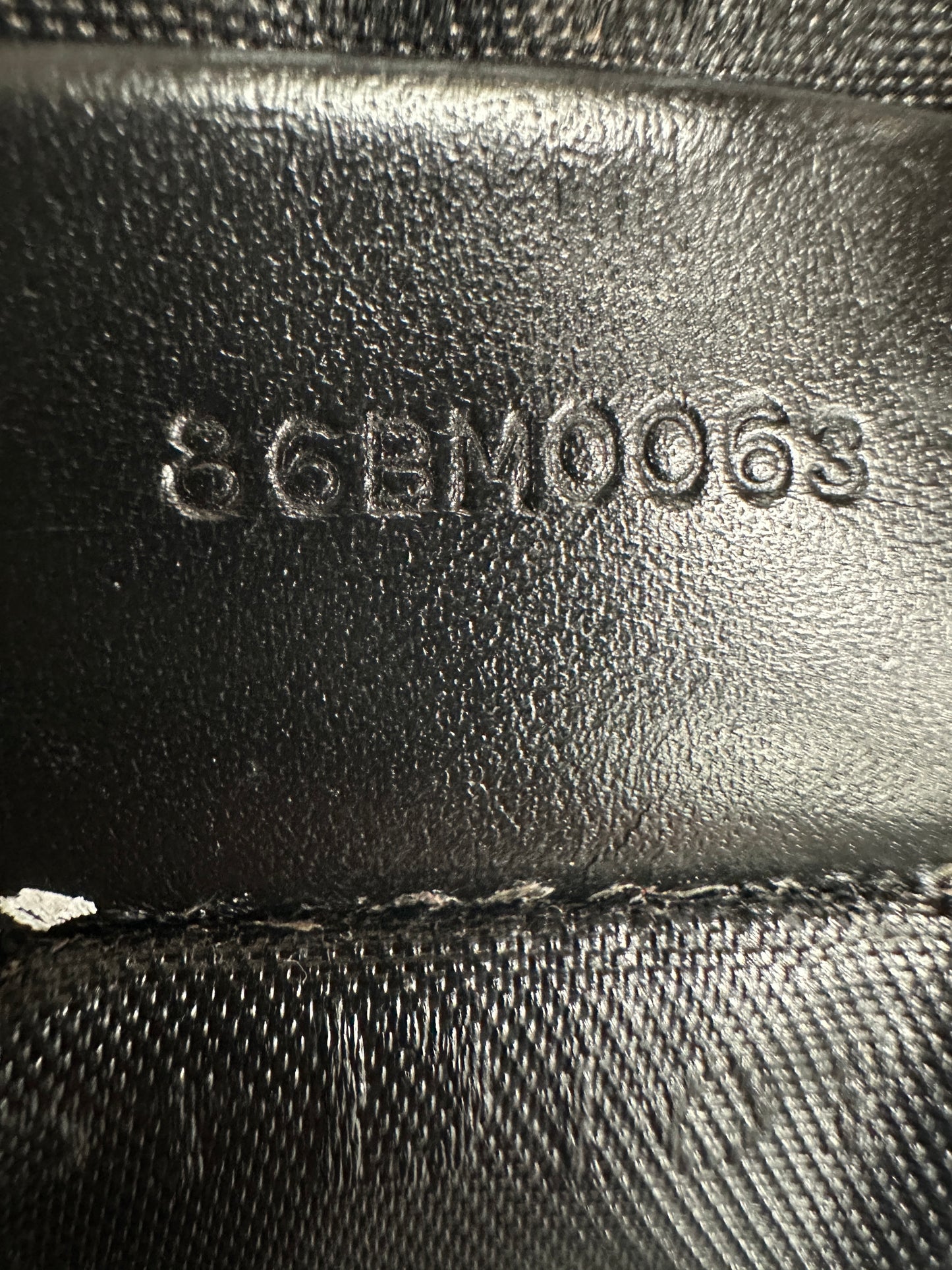 Dior Homme AW03 “Luster” Waxed shoulder bag