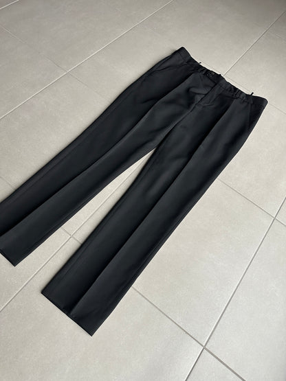 Dior Homme AW04 "VOTC" glossy wool slacks