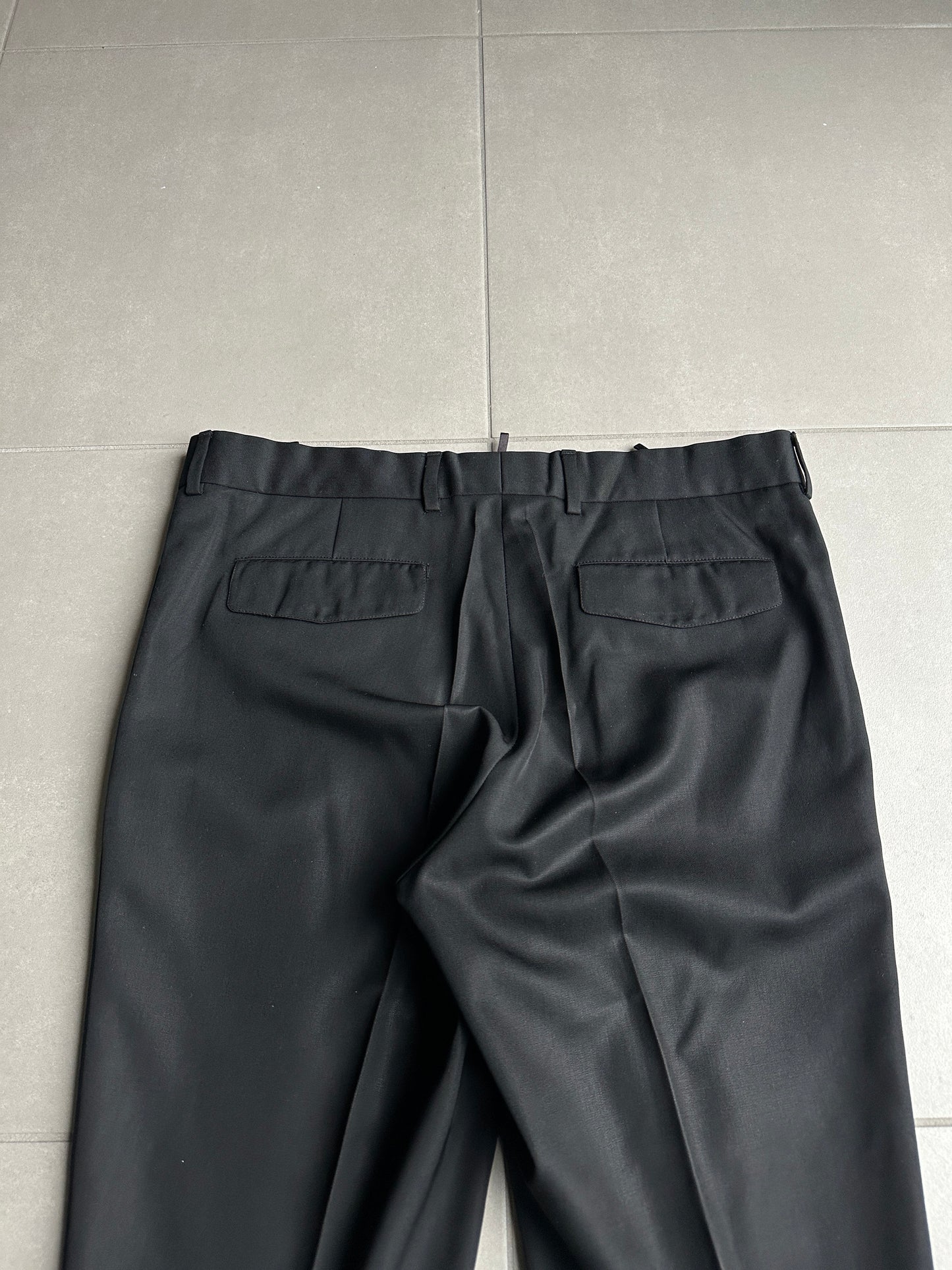 Dior Homme AW04 "VOTC" glossy wool slacks