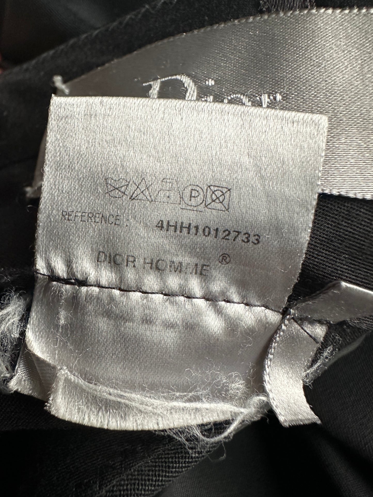 Dior Homme AW04 "VOTC" glossy wool slacks