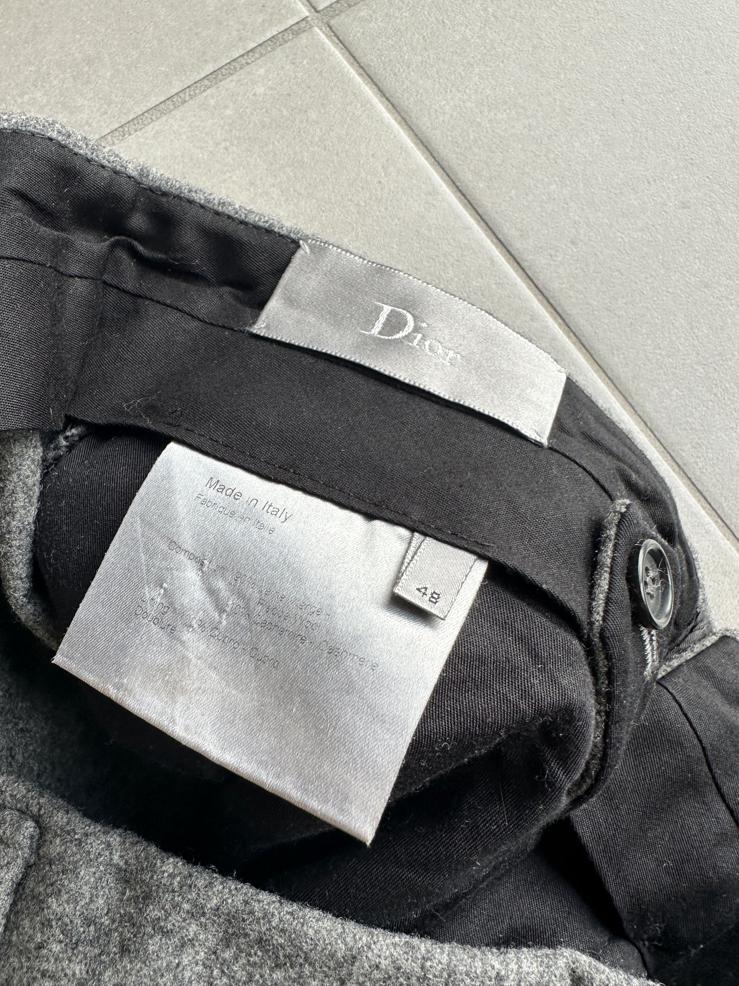 Dior Homme AW02 “Reflexion” cashmere/wool Trousers