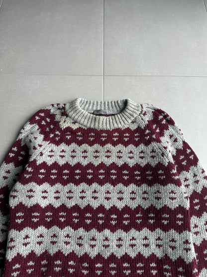 Dior Homme AW05 “In the morning” Nordic patterned sweater