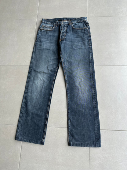 Dior homme AW04 “Victim of the crime” whiskered washed denim