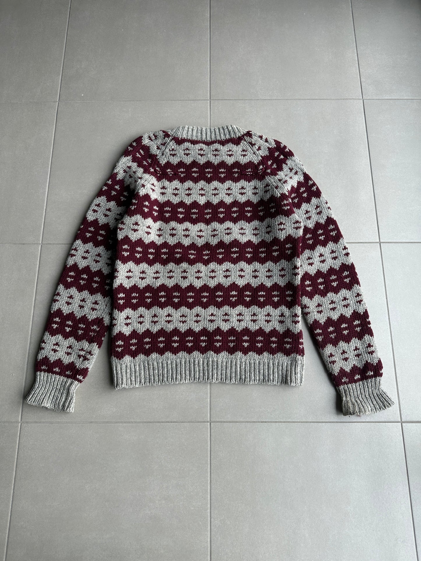 Dior Homme AW05 “In the morning” Nordic patterned sweater